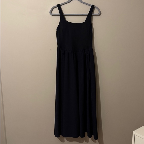 NWT- Zella Effortless Square Neck Midi Dress, Black, Small - Picture 6 of 12